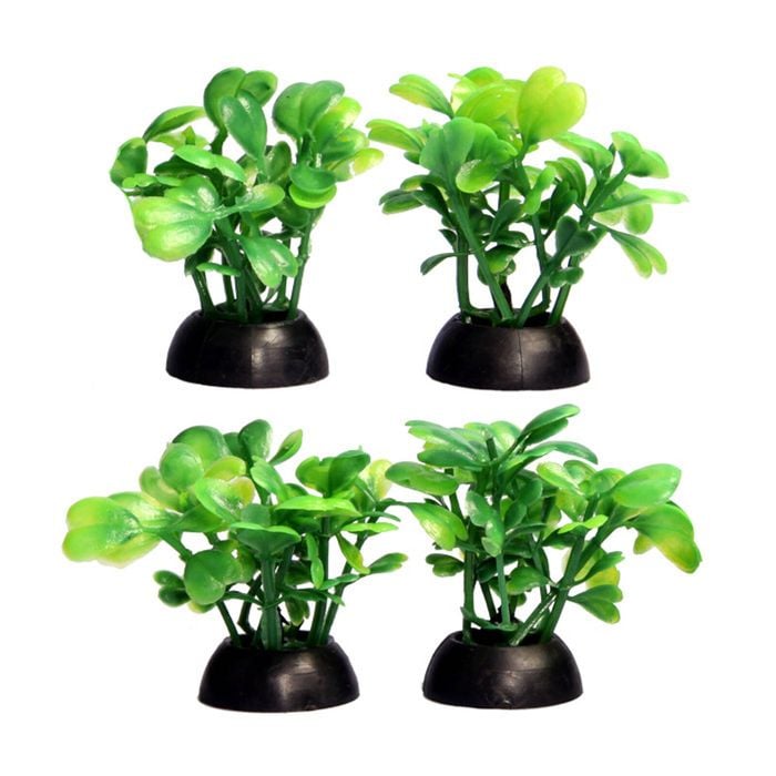 Aqua One Ecoscape Foreground Lobelia Green Plastic Plant - 4pk (28363)