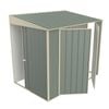 Build-a-Shed 1.5 x 2.3 x 2.0m Tunnel Shed Tunnel Sliding Door Plus Double Hinged Side Door - Green
