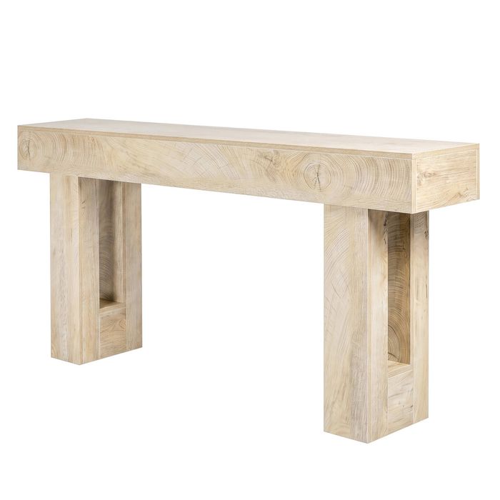 Levede Console Table 160cm Sofa Table Narrow Entryway Hallway Living Room Wood