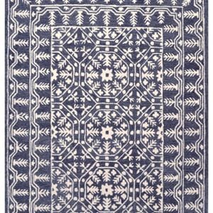 Mosaic Handmade Wool Rug - 6212 - Charcoal - 110x160cm
