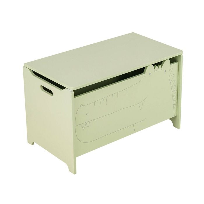 Costway 60cm Kids Toy Box Storage Chest Playroom Organizer - Green