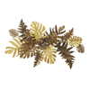 P&P Yellow Tropical Leaves Metal Wall Art with Sturdy Frame and Weather-Resistant Finish