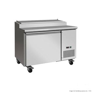 Thermaster TPB1200 Single Door Pizza Prep Bench Fridge
