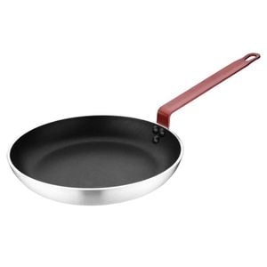 Hygiplas Frying Pan Aluminium Non-stick Teflon Platinum Plus Red Handle 280x45mm