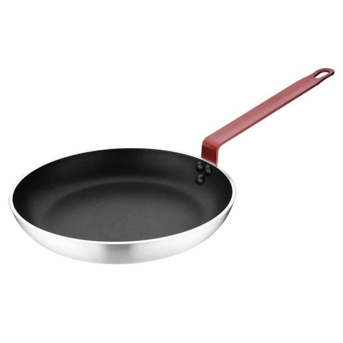 Hygiplas Frying Pan Aluminium Non-stick Teflon Platinum Plus Red Handle 280x45mm