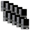 10x Colourhide Pp Writing Notebook W/ Ruler A4 School Stationery 120-pages Black