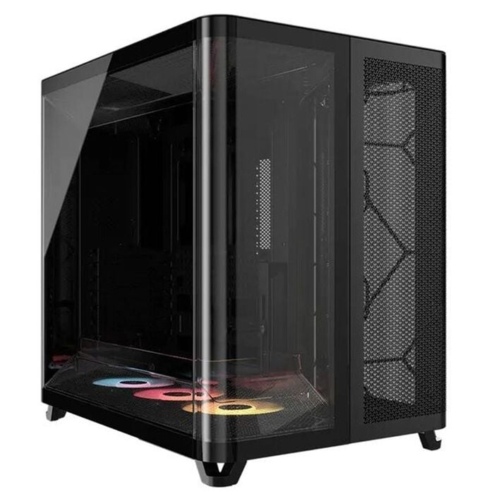 Corsair Air 5400 Rs-r Argb Mid-tower Atx Case - White, Triple-chamber, 360mm Rad Support, Glass Panels, Usb-c, Atx/e-atx, 2x Ssd