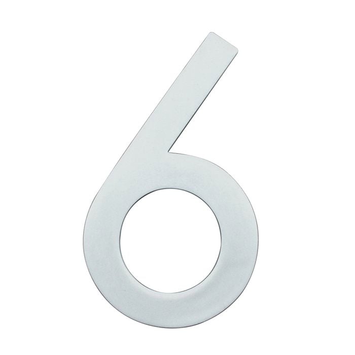 Sandleford 90mm Glow In Dark Acrylic House Number 6