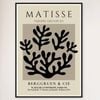 Galrie Henri Matisse Exhibition Print - Captivating Art at Berggruen & Cie (Black), Black Frame, 50 x 70cm (20 x 28inch)