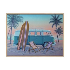 Artey | Just the Two of Us - Framed Canvas - Natural Frame - 60 x 80cm