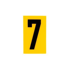 Sandleford 60mm Yellow Self Adhesive House Number 7