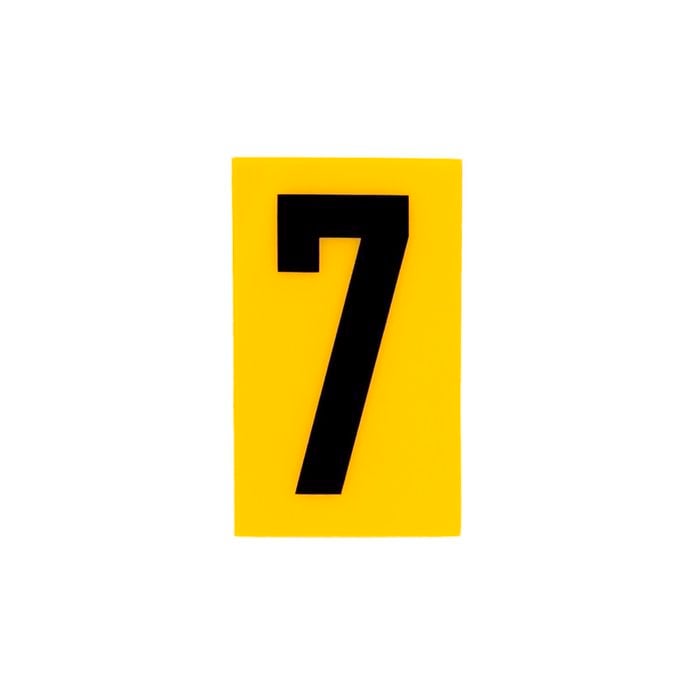 Sandleford 60mm Yellow Self Adhesive House Number 7