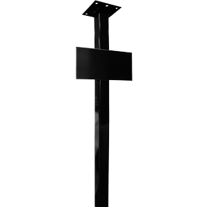 Sandleford Letterbox Post Heavy Duty with Number Plate Black