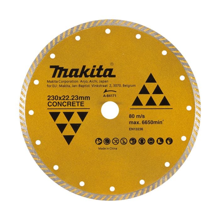 Makita 230mm Diamond Blade Turbo Rim Economy A-84171