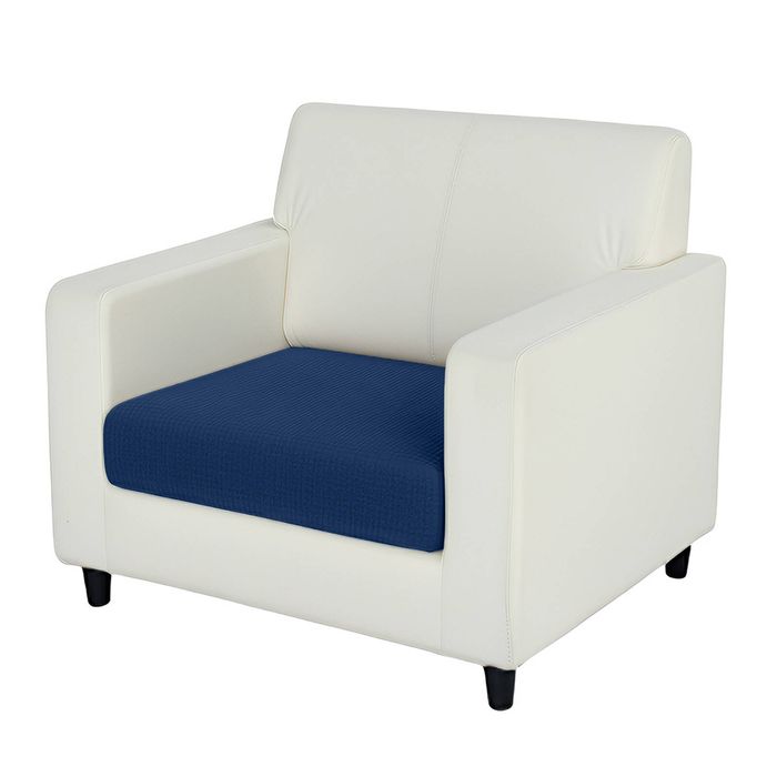 Anyseat Sofa Cover Space Blue Polyester Thick Stretchable Cushion For Living Room 1pc Normal Size 45-60cm