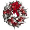 Christmas Wreath Rattan Set for Doors [Red]