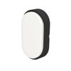 Lumio Norwood Black 10W Oval Bunker Light