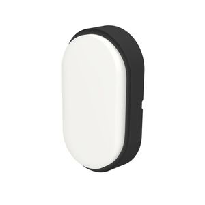 Lumio Norwood Black 10W Oval Bunker Light