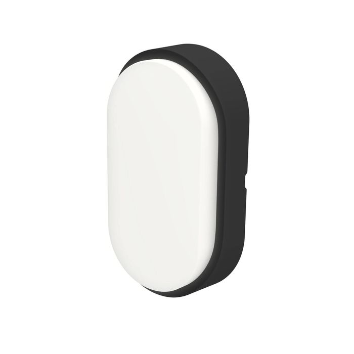 Lumio Norwood Black 10W Oval Bunker Light