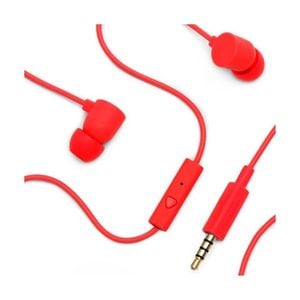 Coloud Colors Red Headphones Earbuds Stereo Headset with Mic & Remote C19M