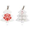 LVD Tree Wreath Home/Office Hanging Xmas Ornament Display Decor 8x9cm Red