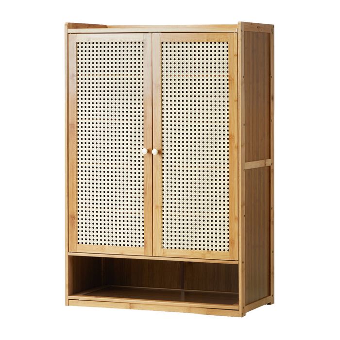 Oikiture Shoe Storage Cabinet  6-Tier Shoes Rack Organiser Shelf Brown