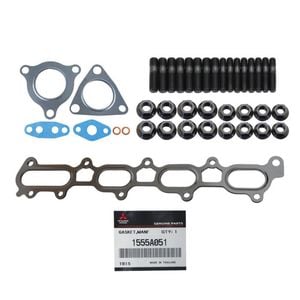 Genuine Exhaust Manifold & Turbo Gasket & Stud Kit For Mitsubishi Triton Mn 4d56 2.5l 4wd