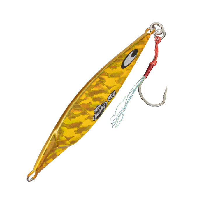 Berkley Skid Jig Fishing Lure 80g Metal Jig ZebGold
