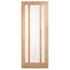 Corinthian 2040 x 920 x 35mm Internal Door White Oak Moda Translucent Glass AMODG19 - 920mm