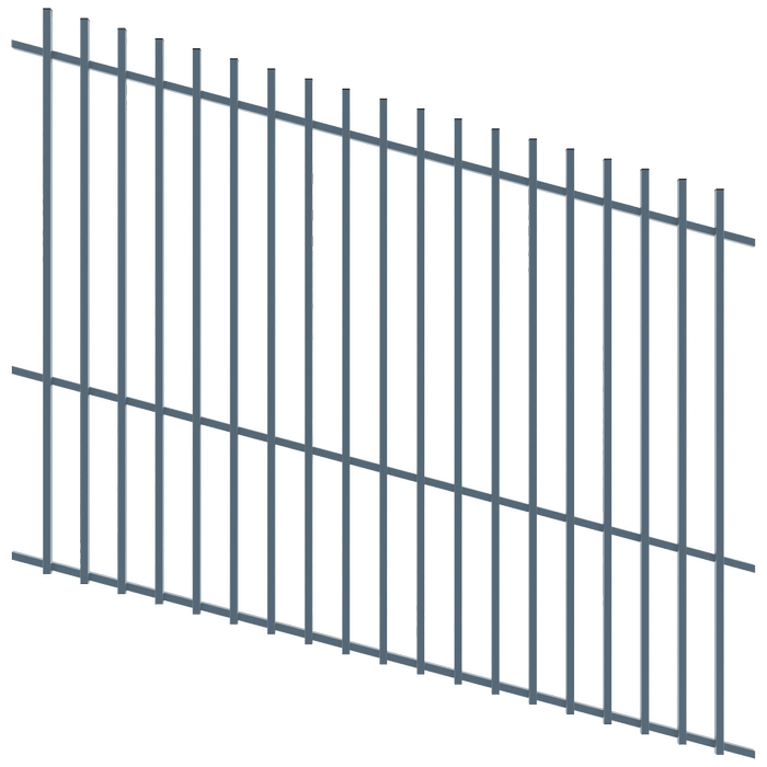 ProtectorAl 1201 - 2400 x 1800mm Deep Ocean Raked Up to 15º Batten Pool Fence Panel