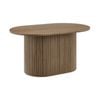 Kayla Coffee Table Oval 80cm Walnut