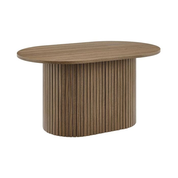 Kayla Coffee Table Oval 80cm Walnut