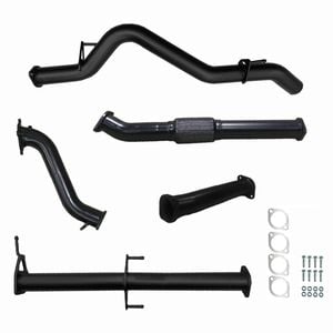 Ignite Exhausts Turbo Back For Mitsubishi Ml Triton 3.2l 3" No Cat With Pipe Black Aluminised Steel