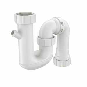 Caroma 50mm White Combination S And P Traps With Dishwasher Connection