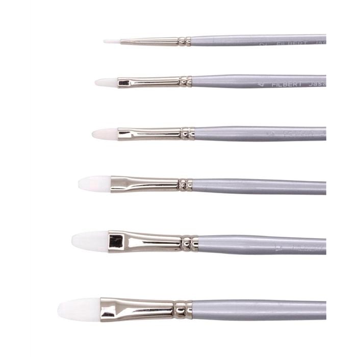 Jasart Paint Brush Synthetic Filbert Size 2 White