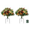 Jingle Jollys 2 Pack 45cm Lighted Artificial Christmas Tree Pathway Xmas Trees