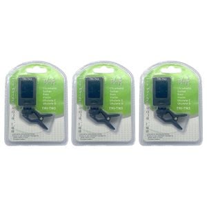 3PK Tribute Clip On Chromatic Guitar/Bass/Violin/Ukulele Tuner