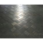 Ideal 1m Black Check Plate Rubber Matting Sheet