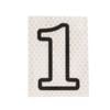 Sandleford 80mm Self Adhesive Night Shine House Number 1
