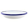 Falcon Pie Dish Oval 18cm White & Blue