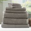 7pc Renee Taylor Cobblestone Bath/Hand Towel Set Cotton Ribbed 650 GSM Platinum