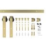 Rolltrak 2000 x 40 x 6mm Brushed Gold Side Mount Barn Door Track