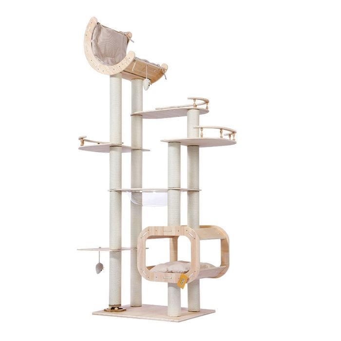 LOLOPAWS Large Cat Towers Tree for Multi-cat Home 205cm