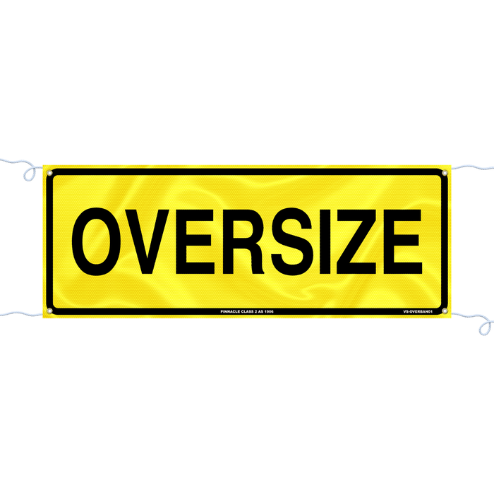 Pinnacle 1200 x 450mm Oversize Class 2 Banner Ref Vinyl With Rope