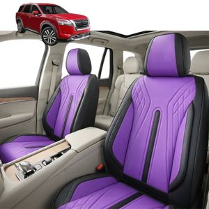 Australian Goose Front Seat Covers for Nissan Pathfinder 2022 - Current (7 seater (R53)) - PU Leather, Purple (2pc)