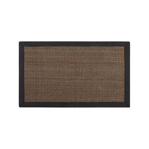 Matpro 45 x 75cm Chenille/Black Border Indoor Mat