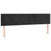 vidaXL Headboards Upholstered Wall Bed Header Bedroom 2 pcs Black 100 cm Velvet
