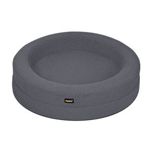 PaWz XXL Size Memory Foam Donut Dog Bed - Dark Grey