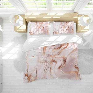3D Pink Marble Texture Quilt Cover Set Bedding Set Duvet Cover Pillowcases 59