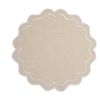 Casa Domani Banda Scallop Placemat - 38cm Cream